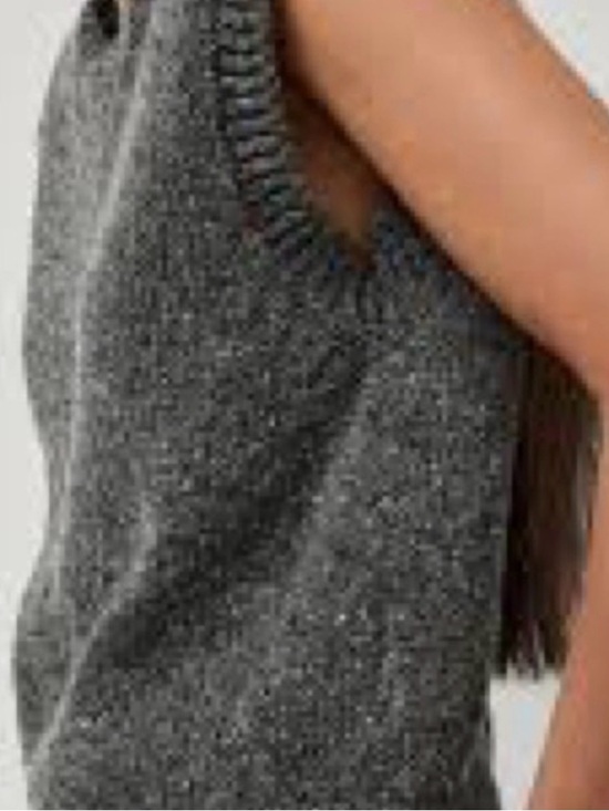 Calvin Klein Charcoal Sleeveless Sweater Vest Oversized EUC M - Picture 3 of 6